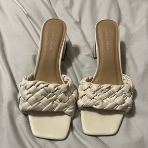White Heeled Sandals